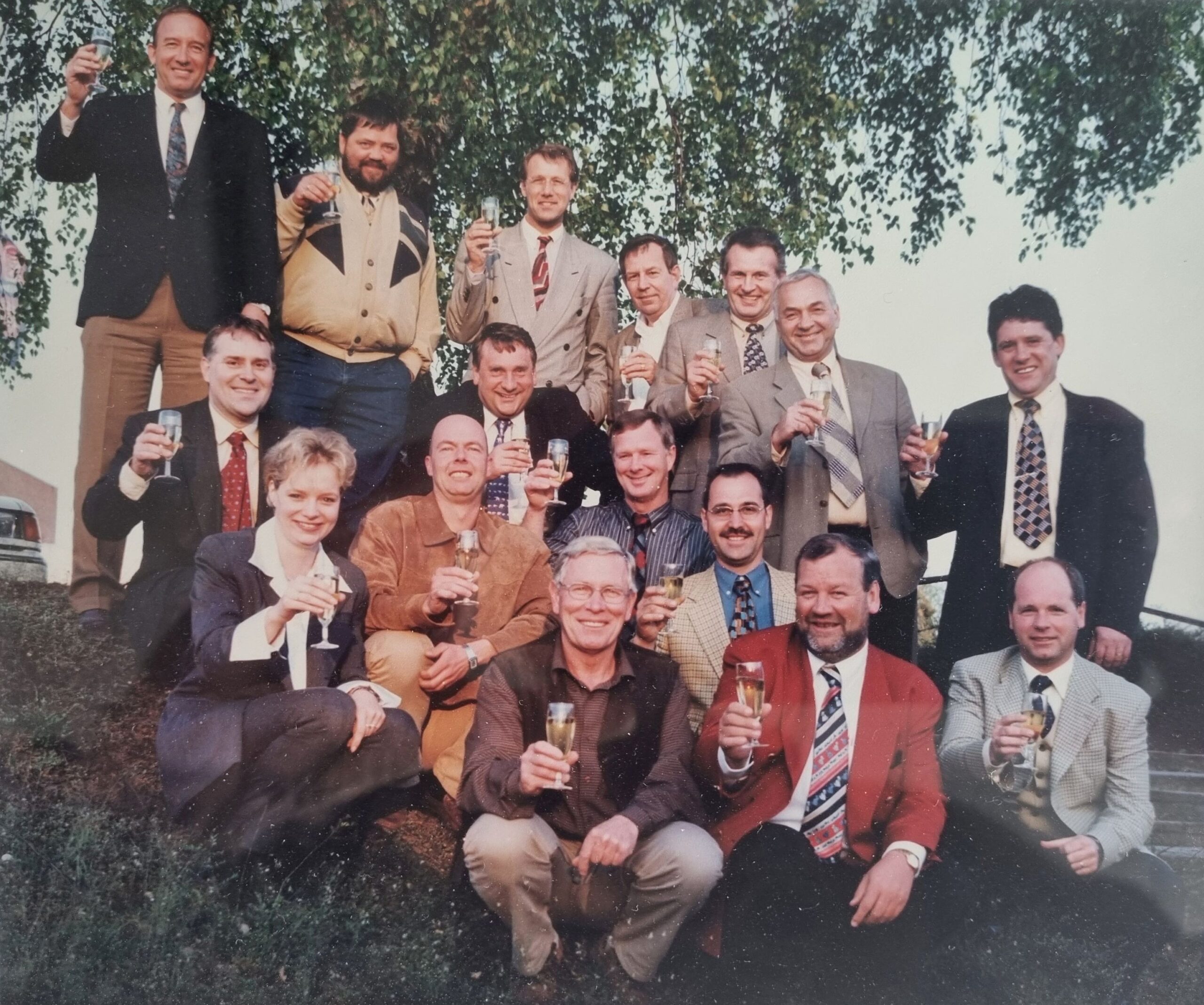 Oprichtingsfoto Stichting Dakmeester - 4 mei 1998